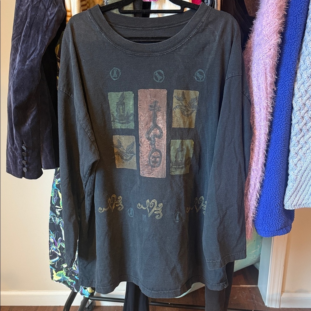 Blue Fish Cotton Art To Wear Long Sleeve